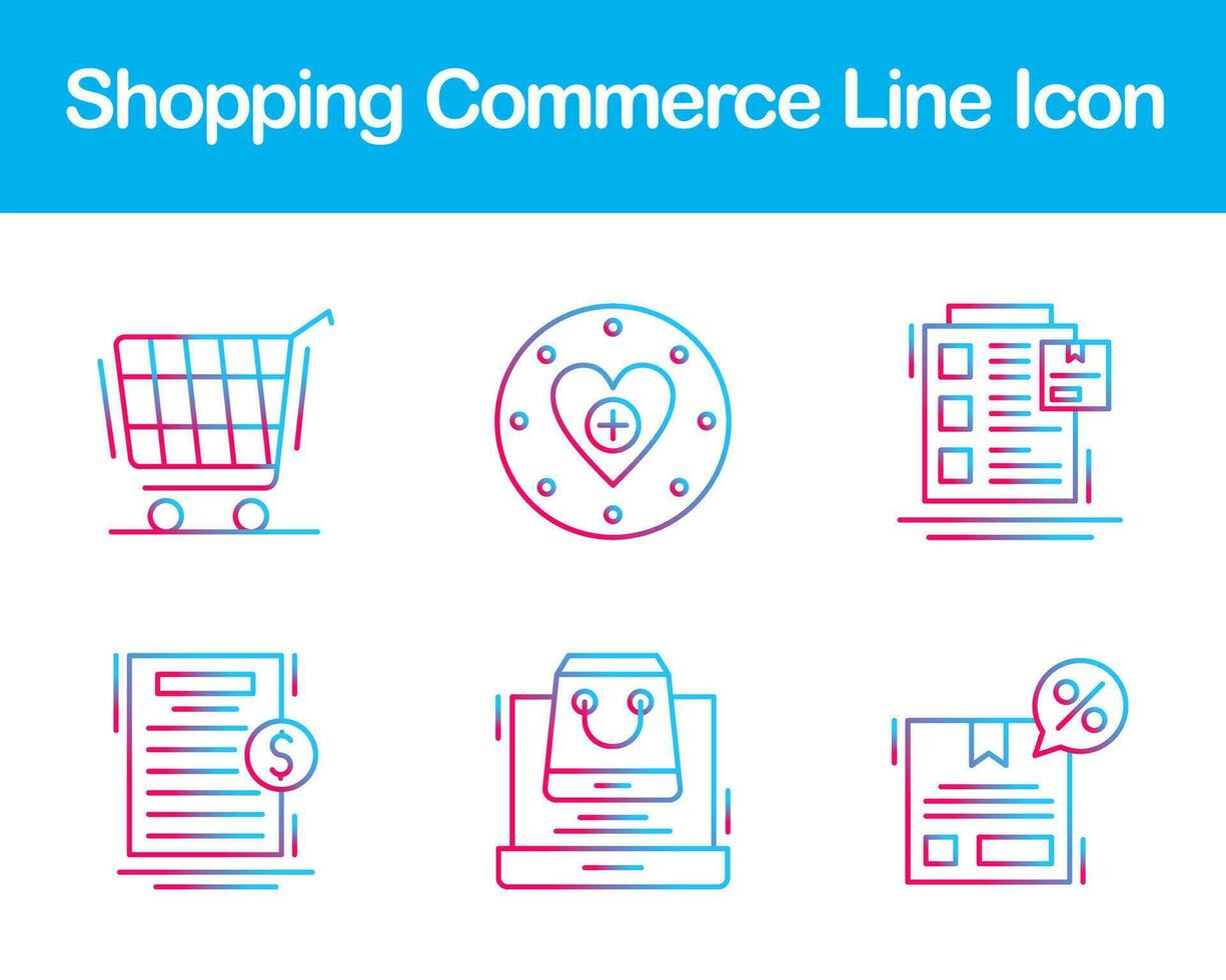 Shopping Commerce Vector Icon Set