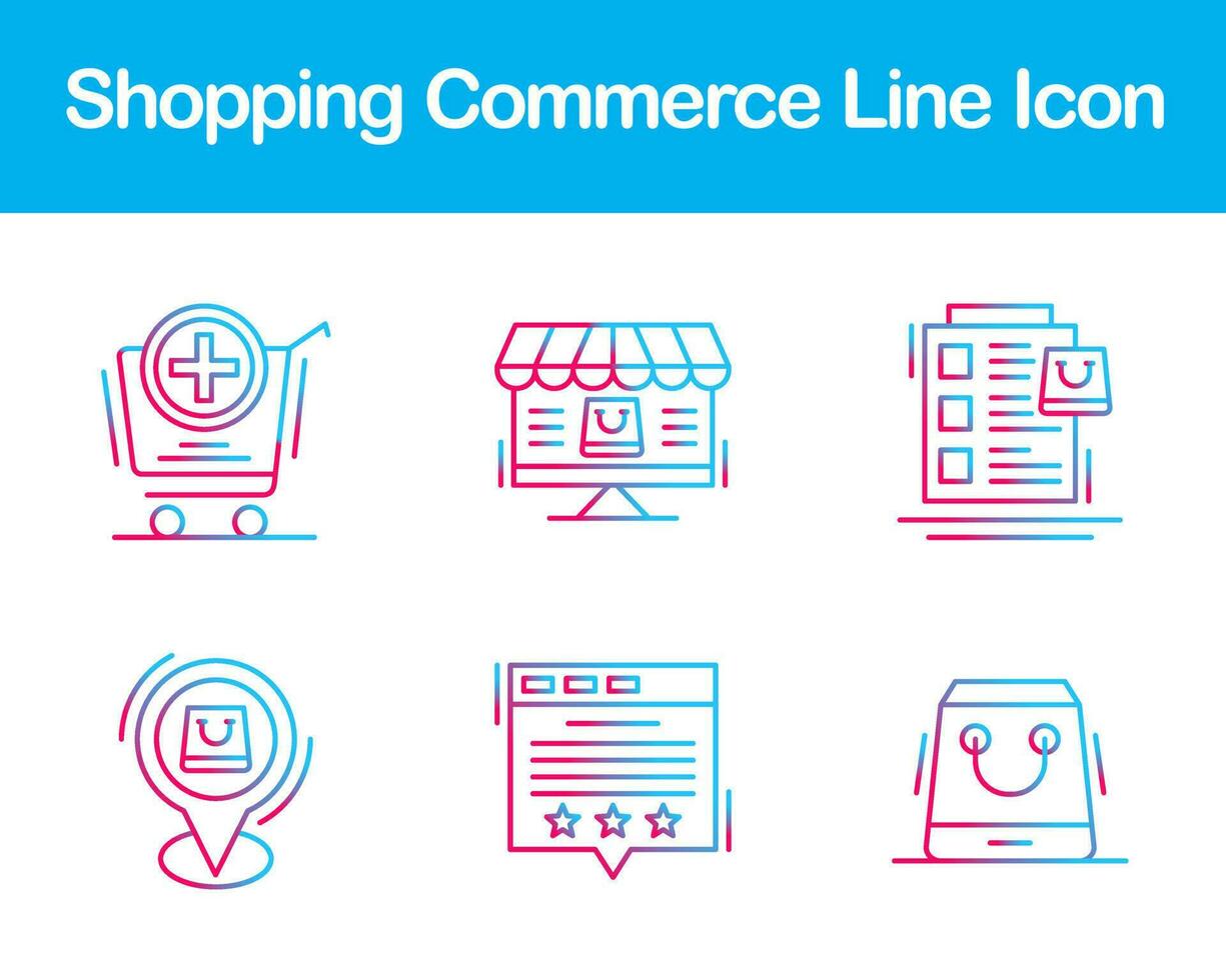 Shopping Commerce Vector Icon Set
