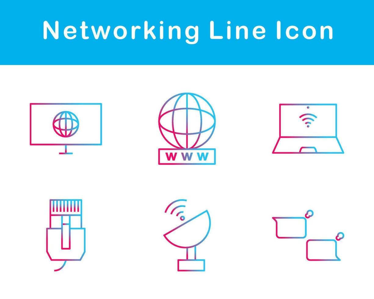 Networking Vector Icon Set