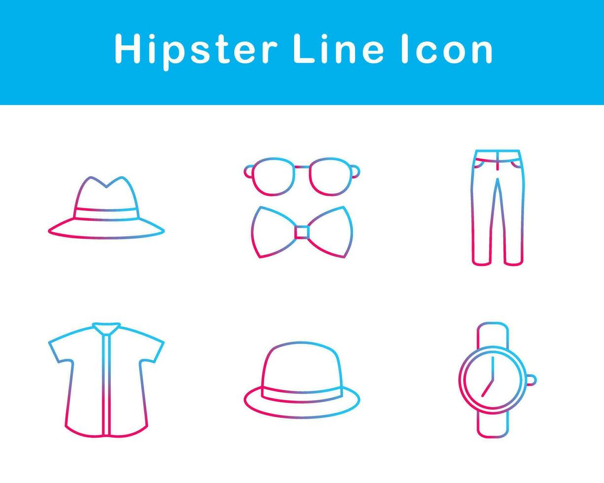 Hipster Vector Icon Set