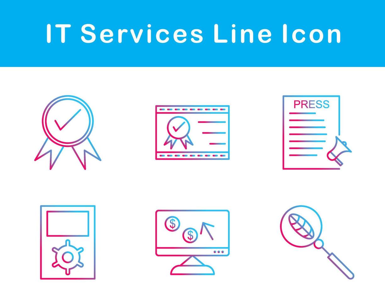 IT Services Vector Icon Set