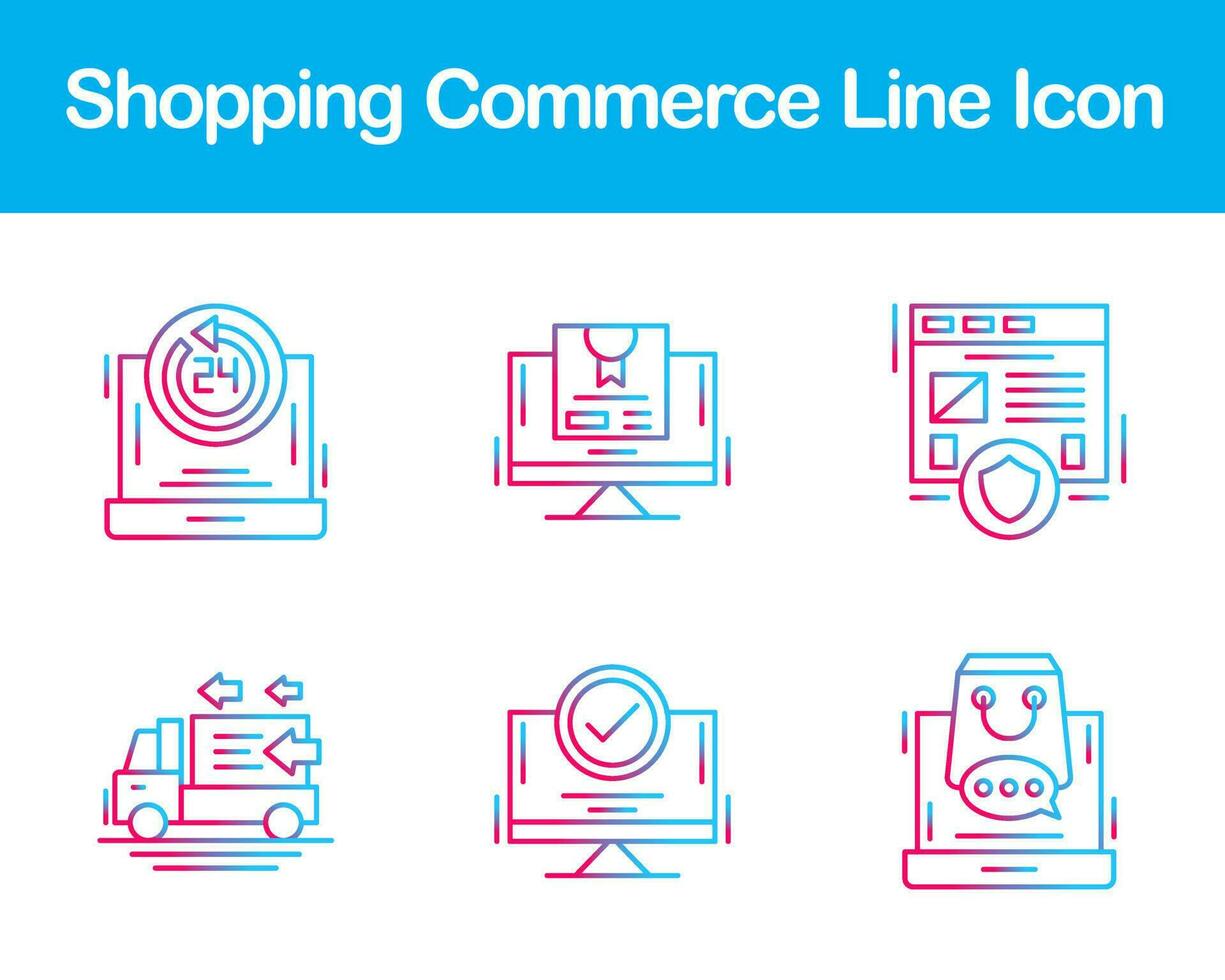 Shopping Commerce Vector Icon Set