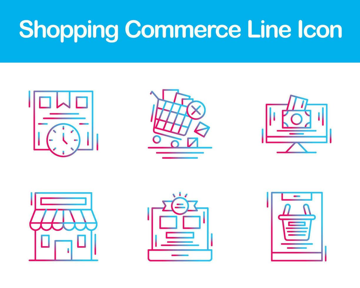 Shopping Commerce Vector Icon Set