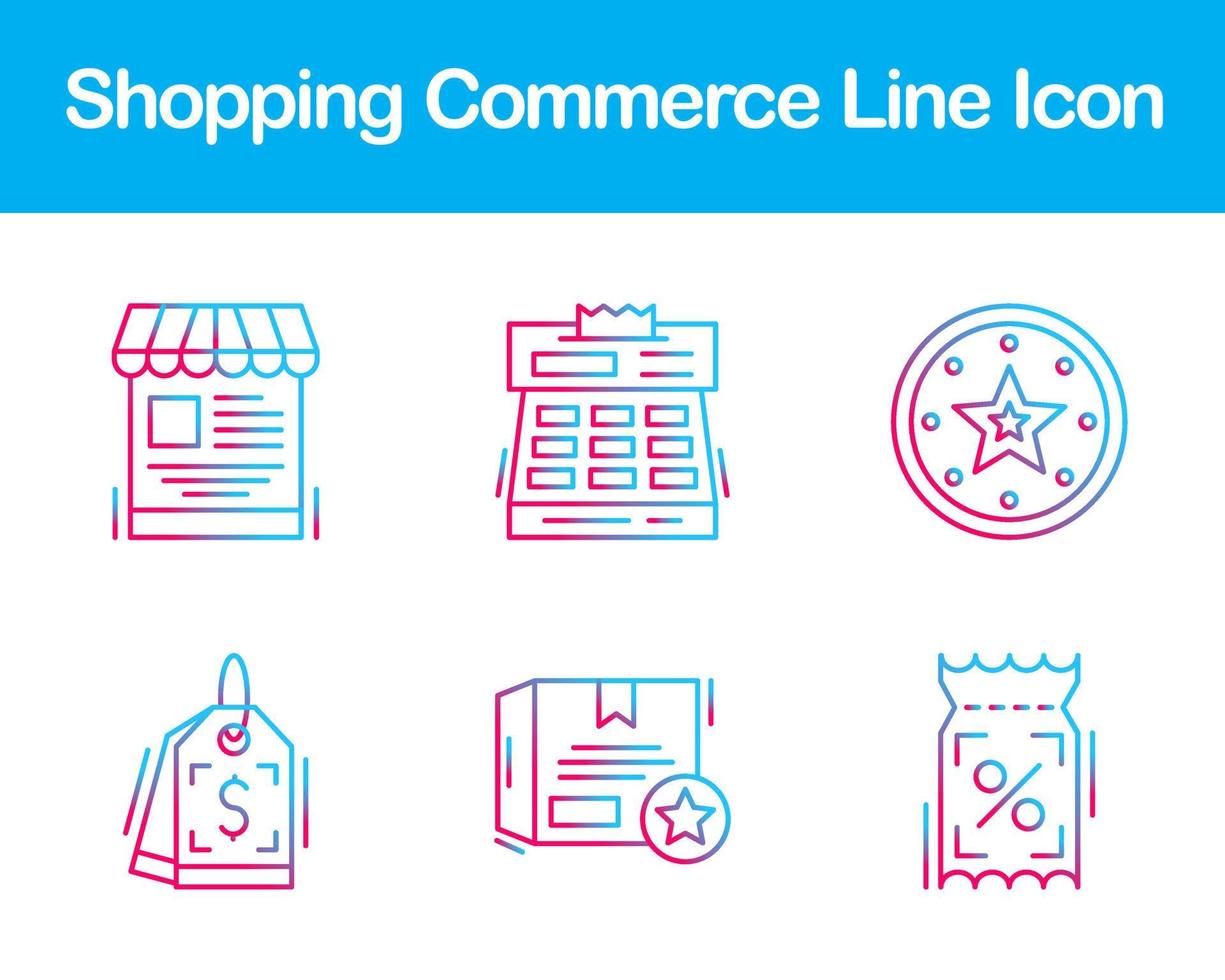 Shopping Commerce Vector Icon Set