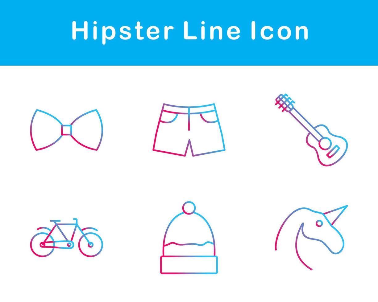 Hipster Vector Icon Set