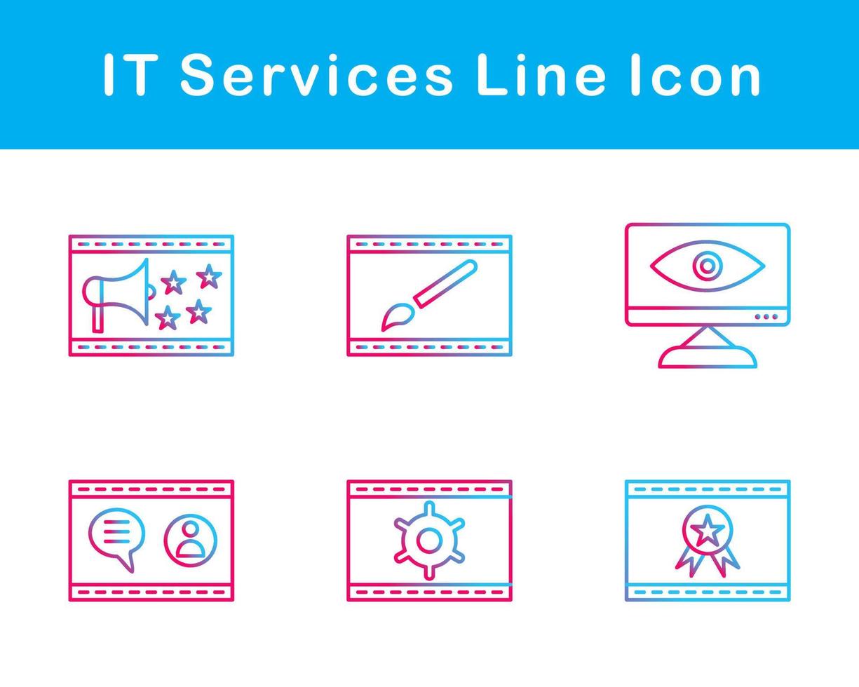 IT Services Vector Icon Set