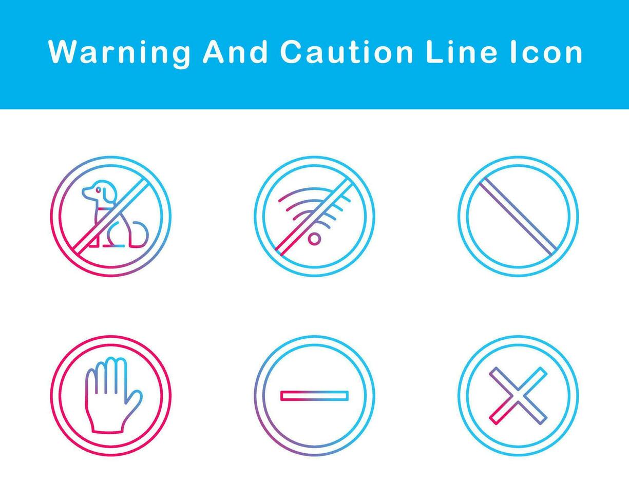 Warning And Caution Vector Icon Set