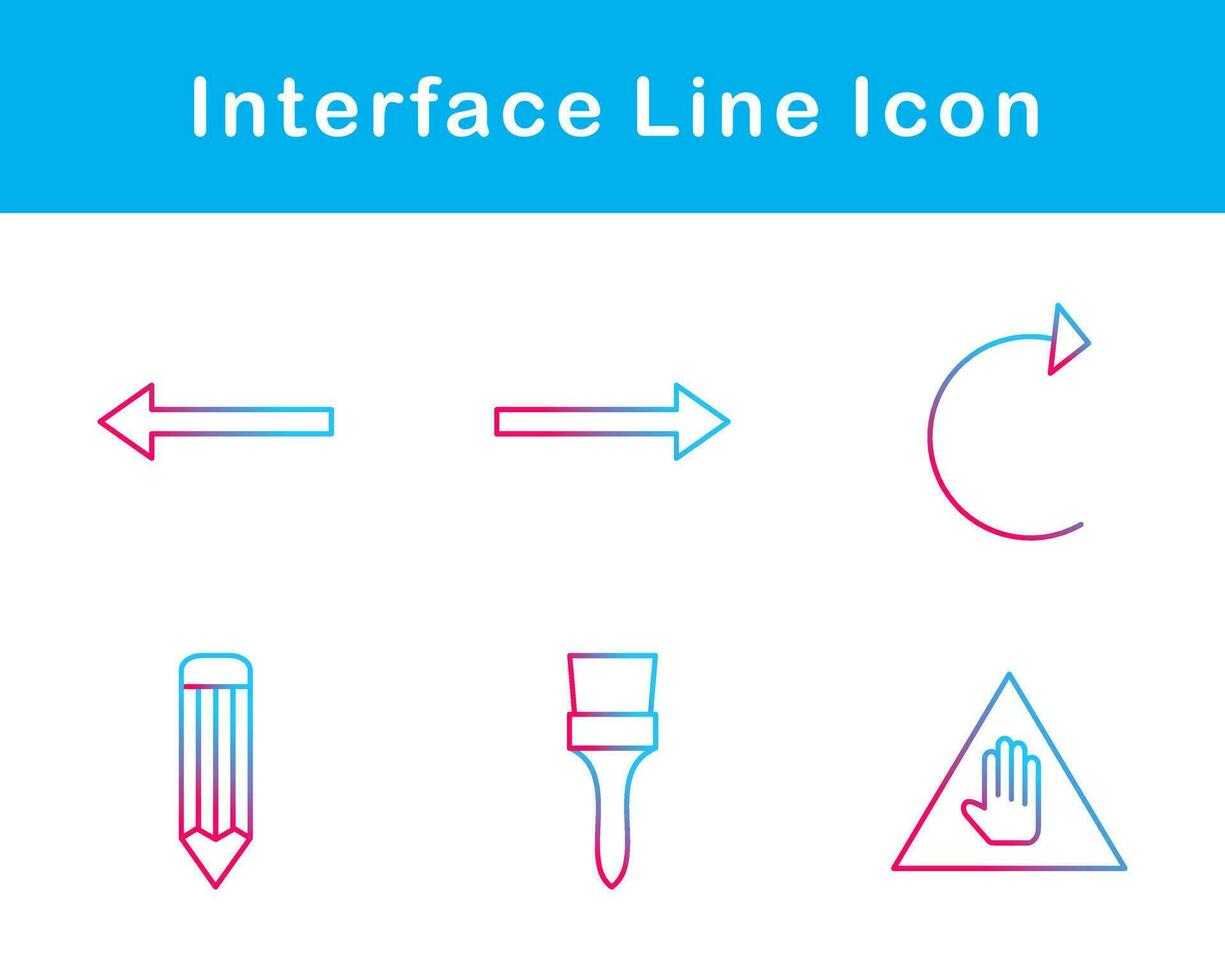 interfaz vector icono conjunto