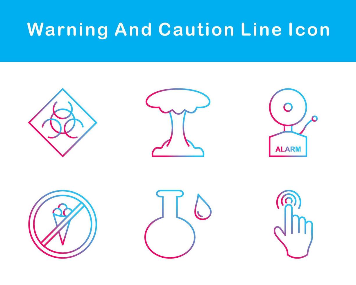 Warning And Caution Vector Icon Set