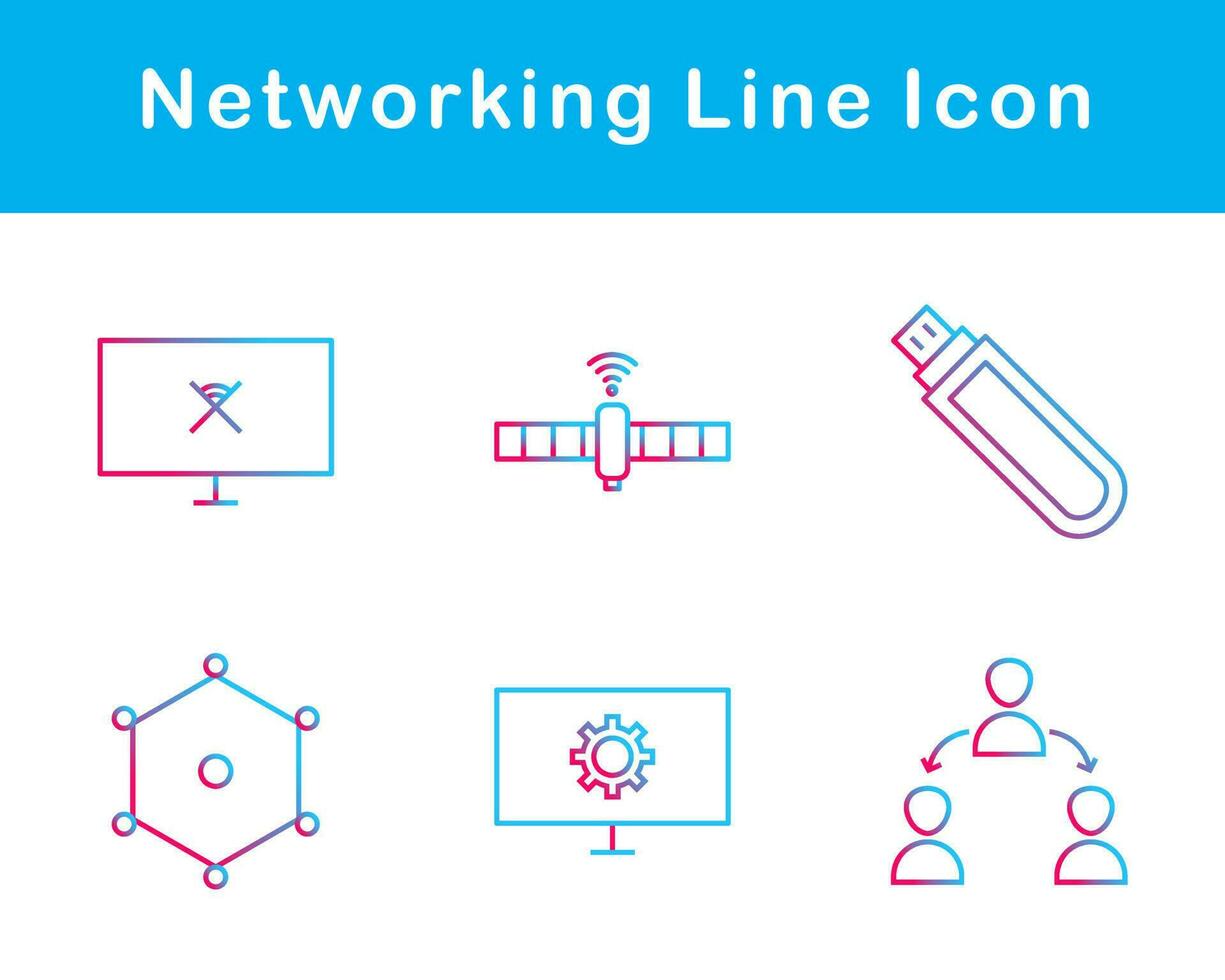 Networking Vector Icon Set