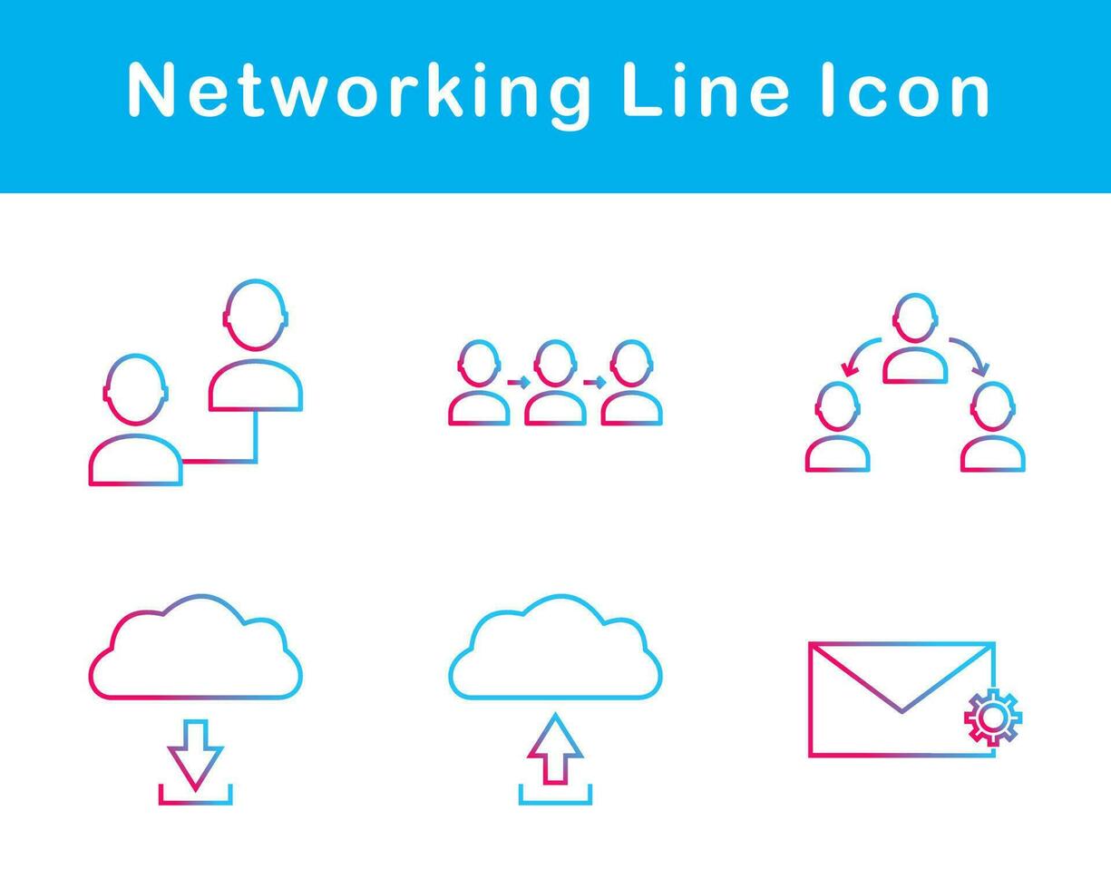 Networking Vector Icon Set