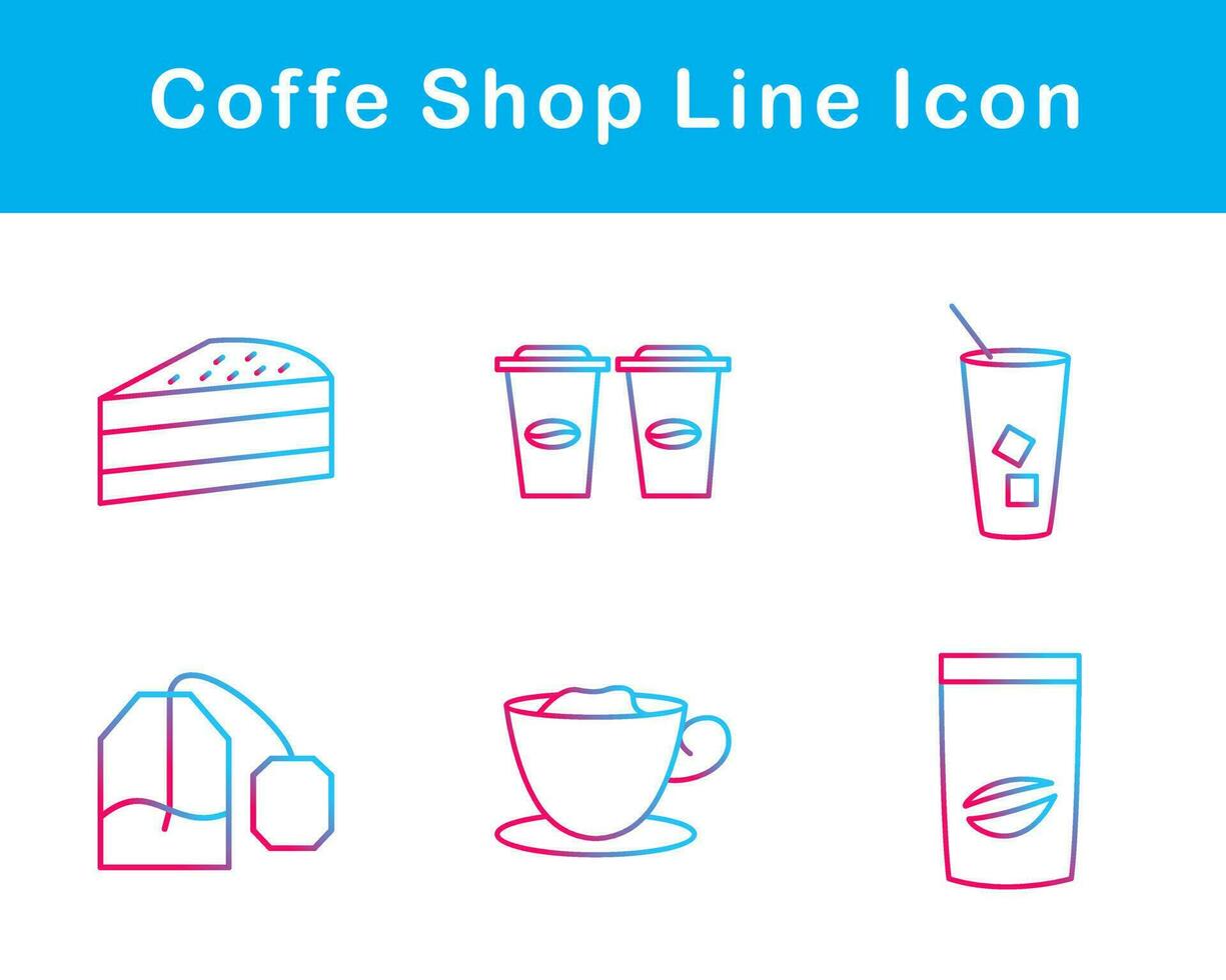 Coffe Shop Vector Icon Set
