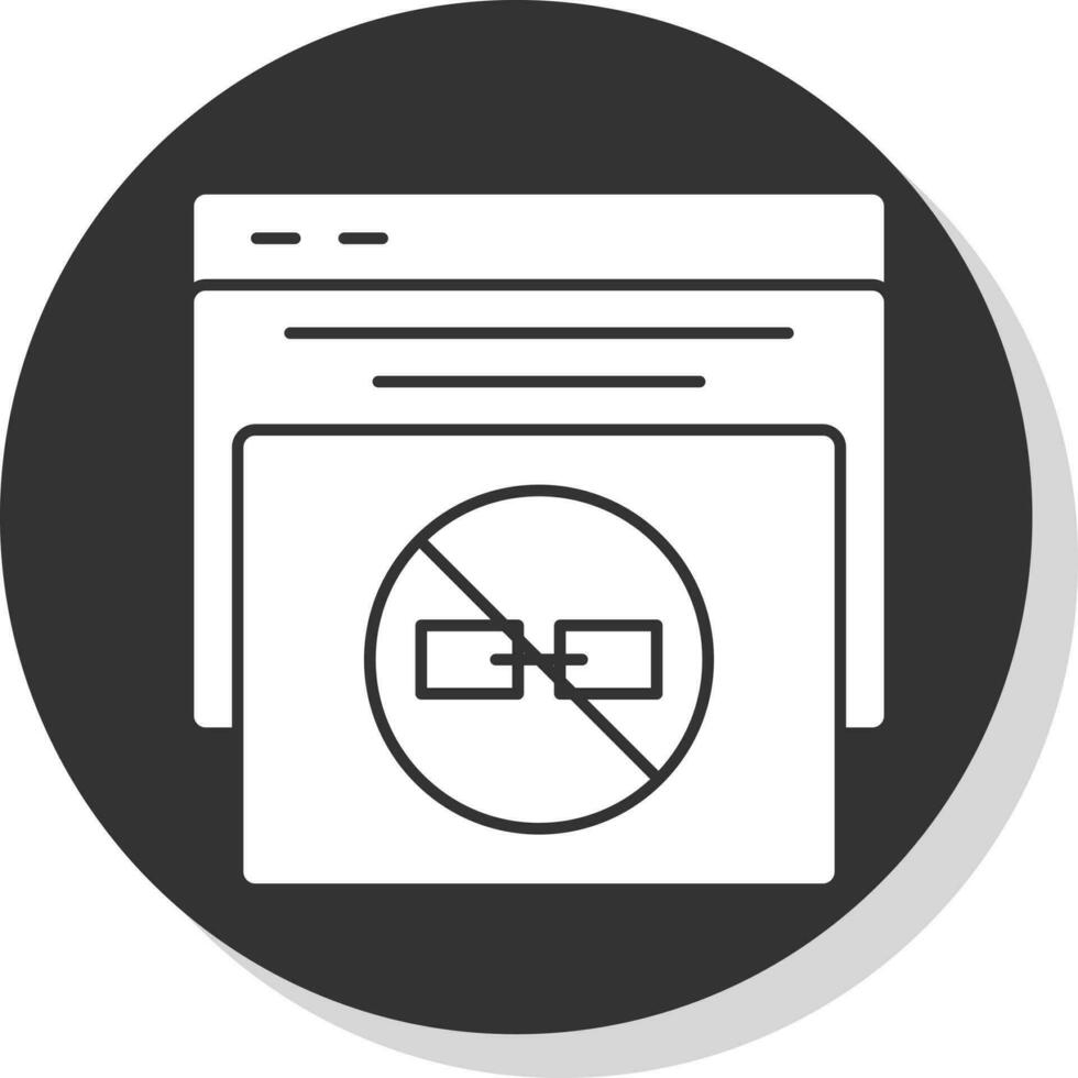 No Follow Vector Icon Design