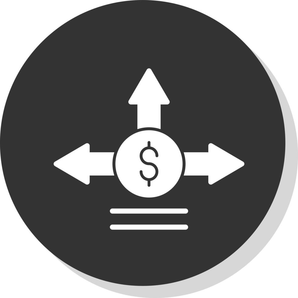 diseño de icono de vector de decisión de inversión