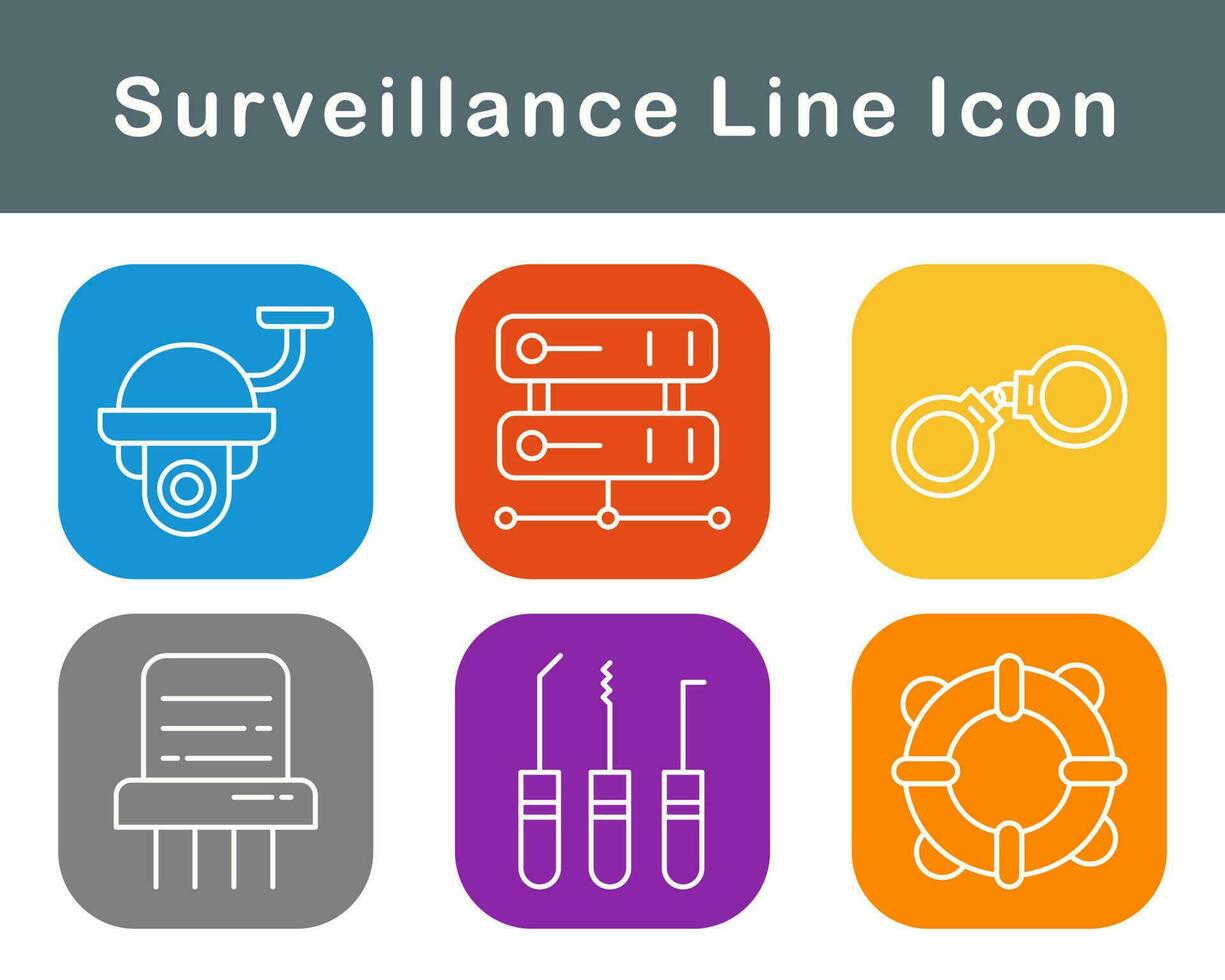 Surveillance Vector Icon Set