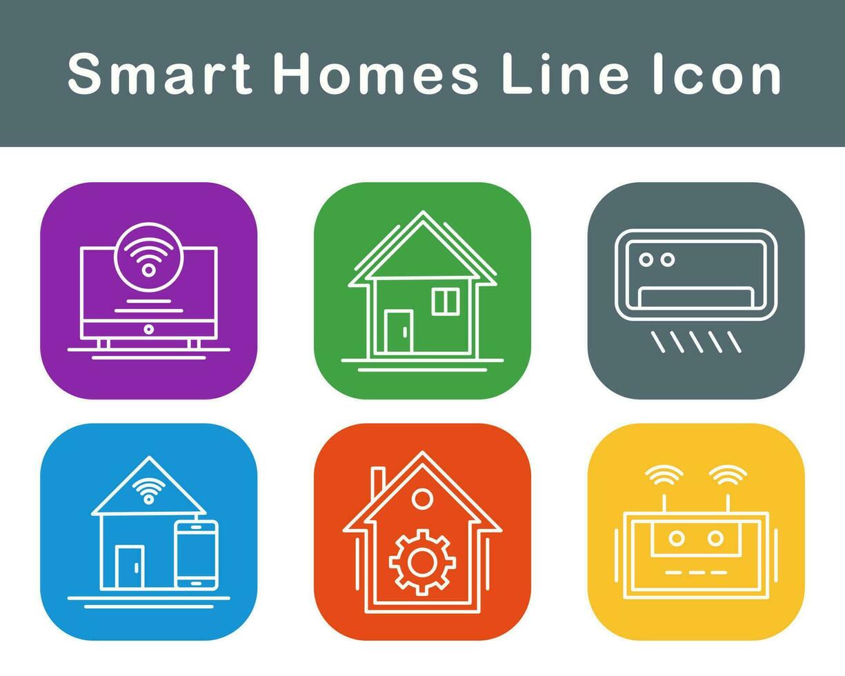 Smart Homes Vector Icon Set