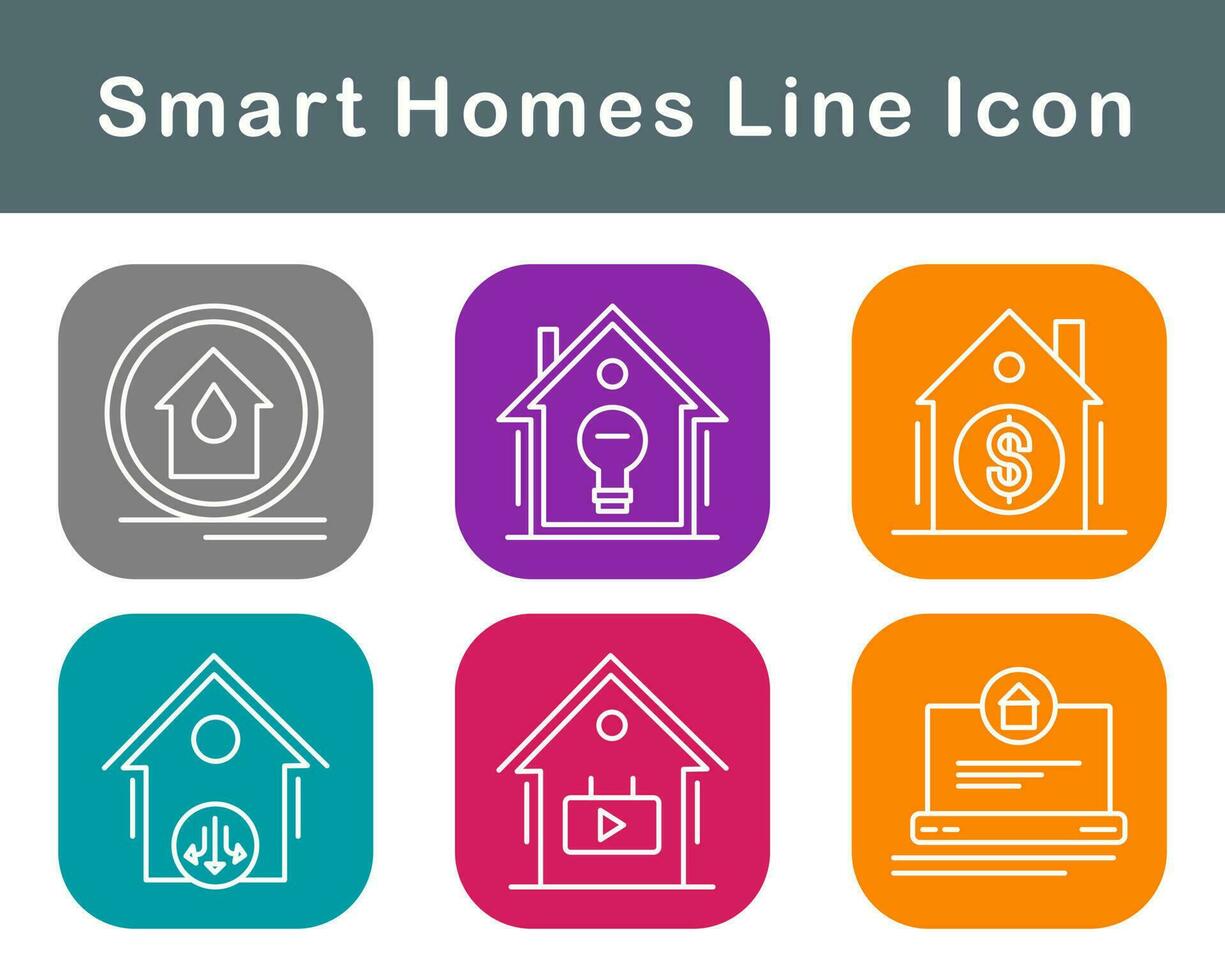 Smart Homes Vector Icon Set