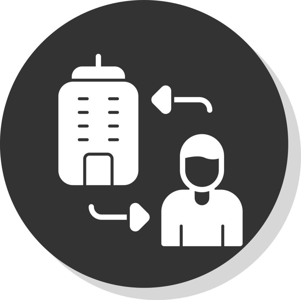 Business To Consumer Vector Icon Design