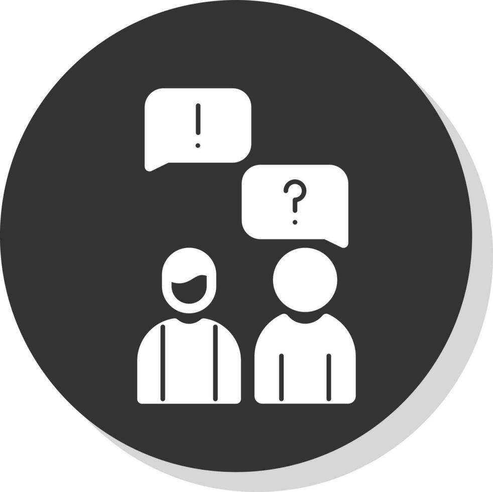 Language Barrier Vector Icon Design