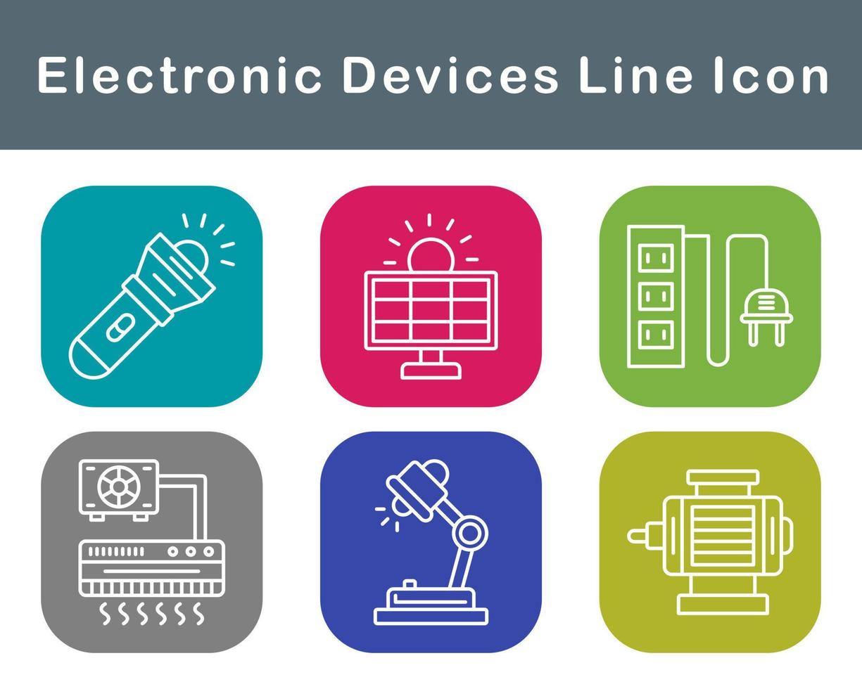 electrónico dispositivos vector icono conjunto