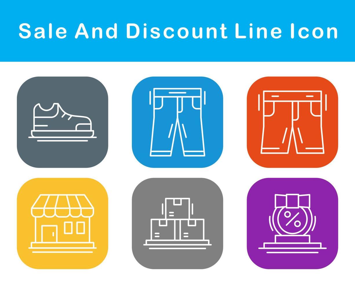 Sale And Discount Vector Icon Set