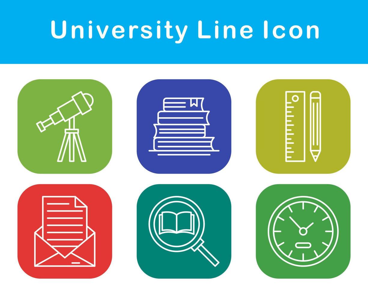 university Vector Icon Set