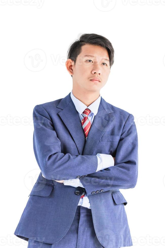 Business men portrait isolated on white background photo