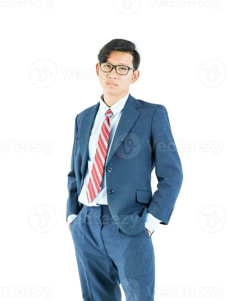 retrato de hombres de negocios en blanco foto