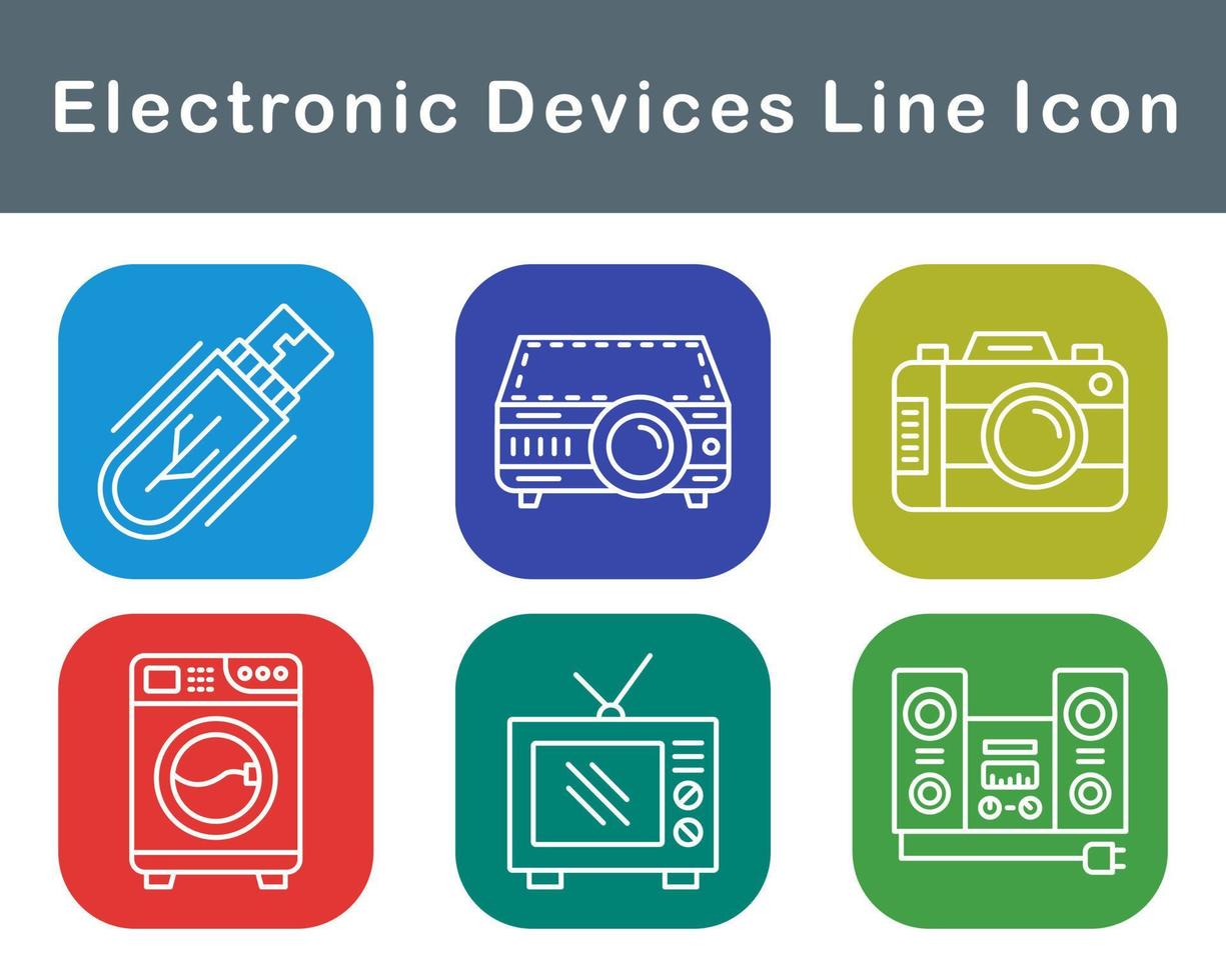 electrónico dispositivos vector icono conjunto