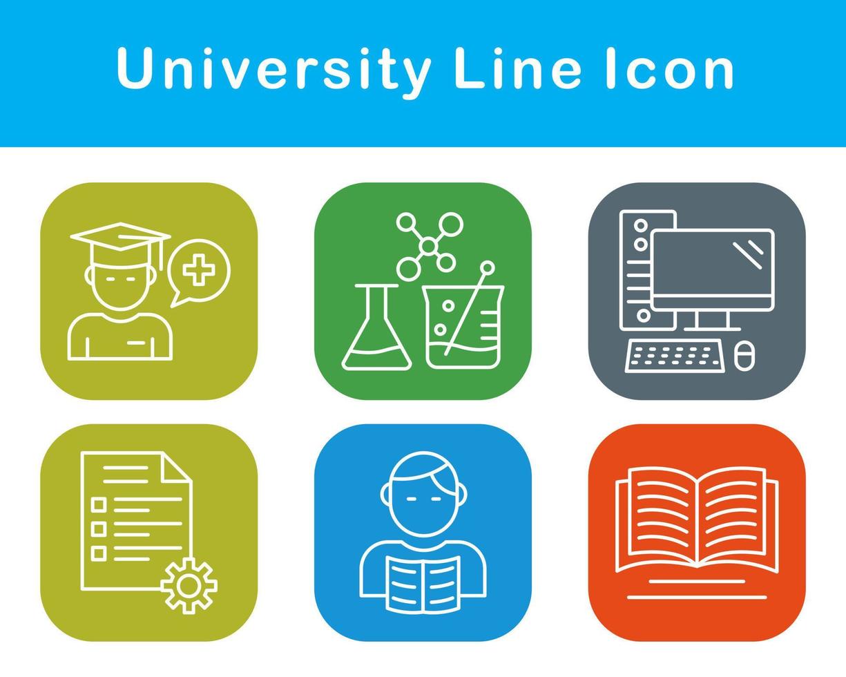 university Vector Icon Set