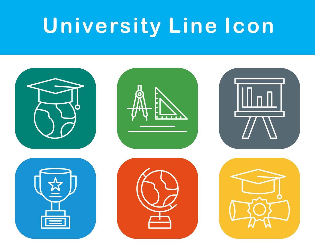 university Vector Icon Set