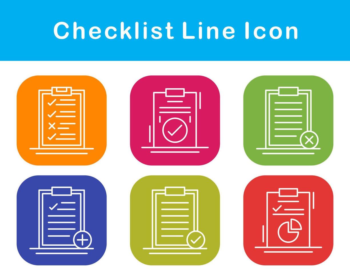 Checklist Vector Icon Set
