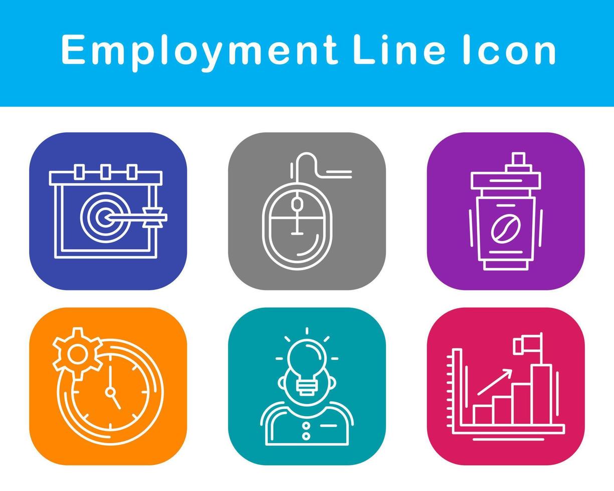 Employment Vector Icon Set