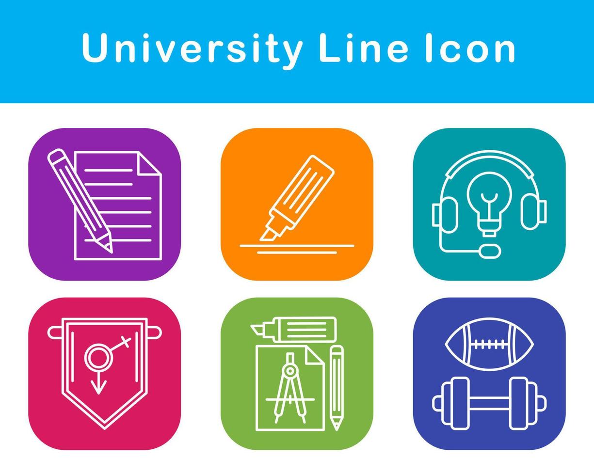 university Vector Icon Set