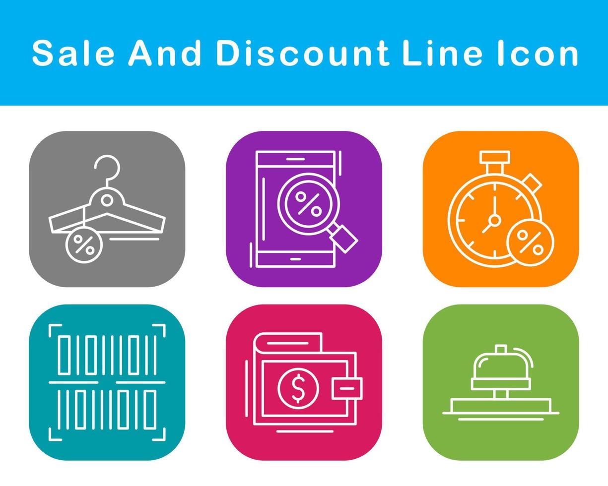 Sale And Discount Vector Icon Set