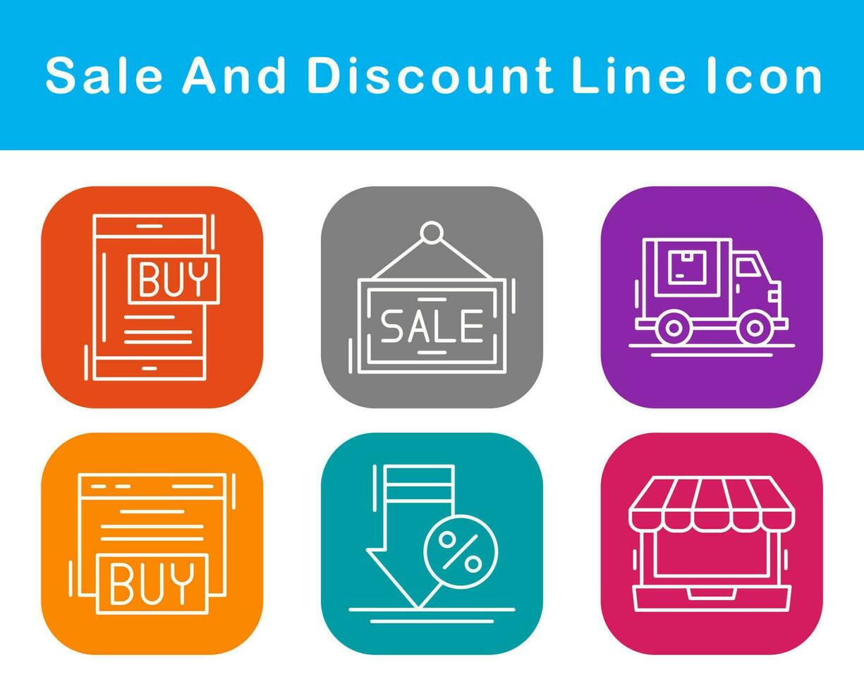 Sale And Discount Vector Icon Set