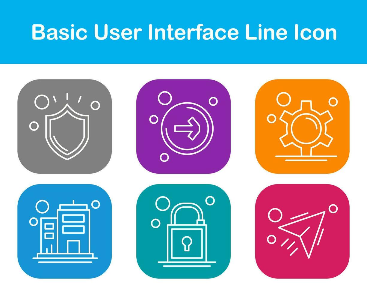 Basic User Interface Vector Icon Set