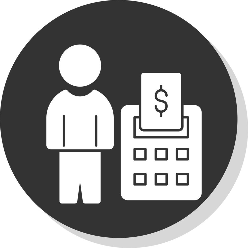 Accountant Vector Icon Design