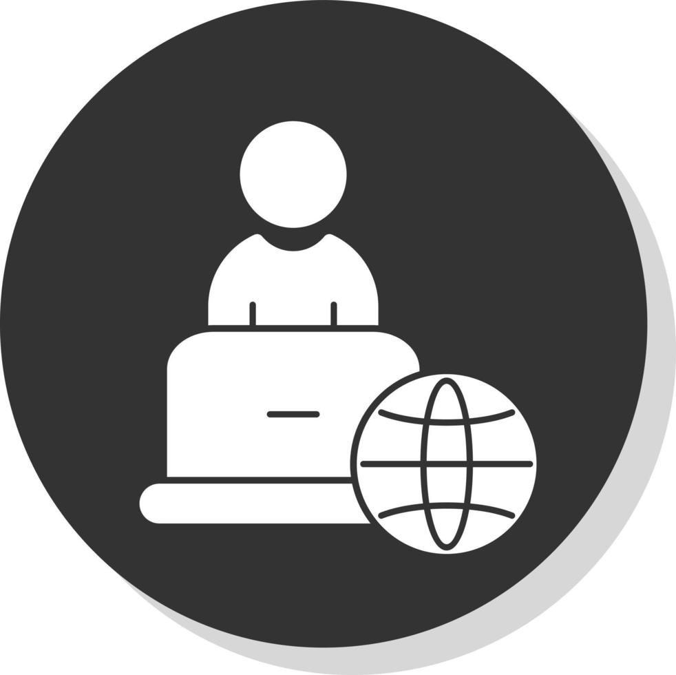 Remote Work Vector Icon Design