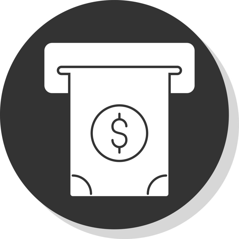 Cash Withdrawal Vector Icon Design