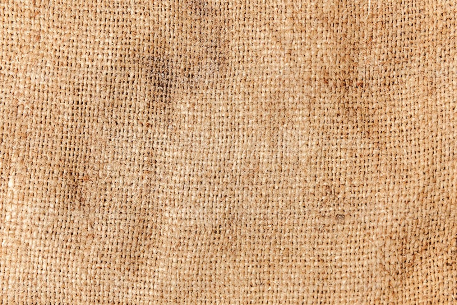 Pastel abstract Hessian or sackcloth burlap woven fabric texture background in yellow beige cream sepia brown color photo