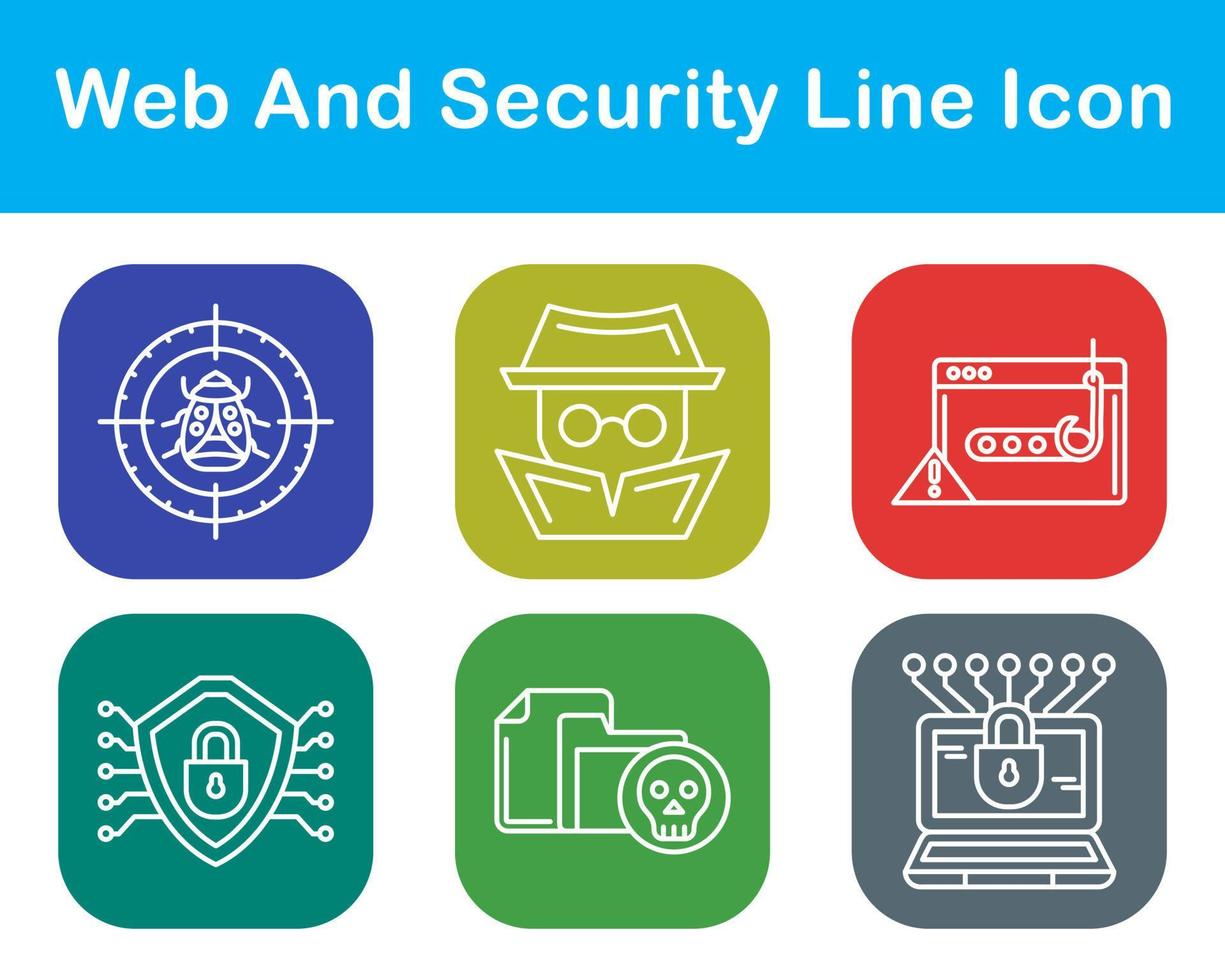 Web And Security Vector Icon Set