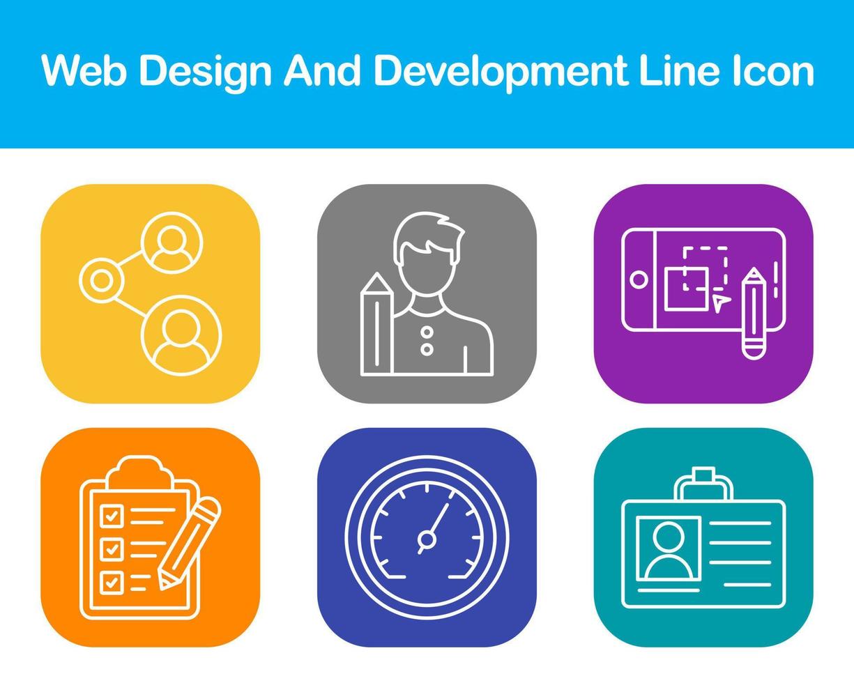 Web Design And Development Vector Icon Set