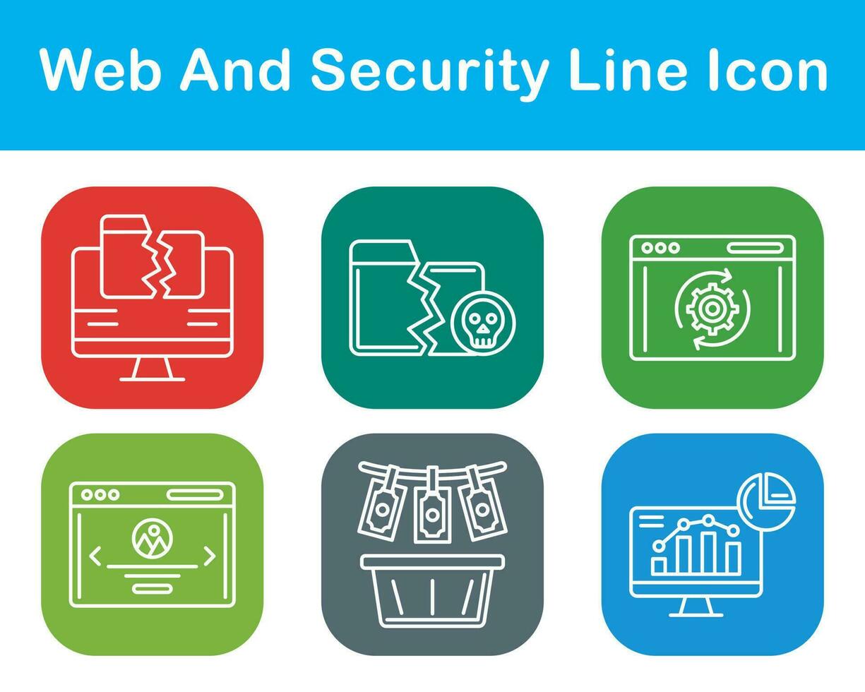 Web And Security Vector Icon Set