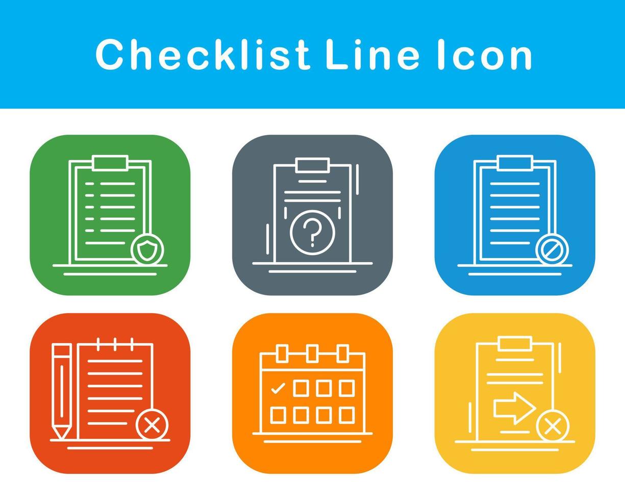 Checklist Vector Icon Set