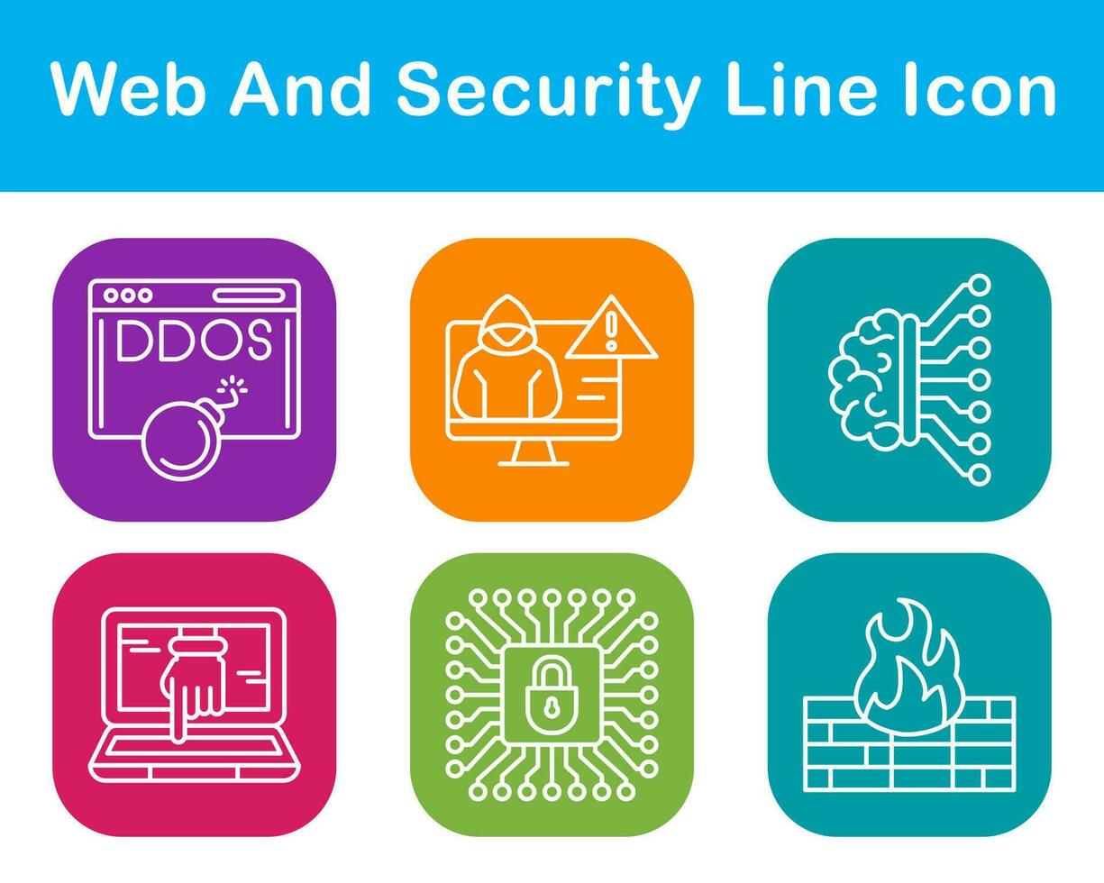 Web And Security Vector Icon Set