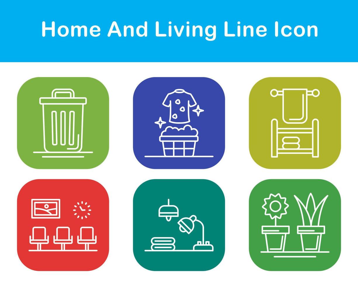Home And Living Vector Icon Set