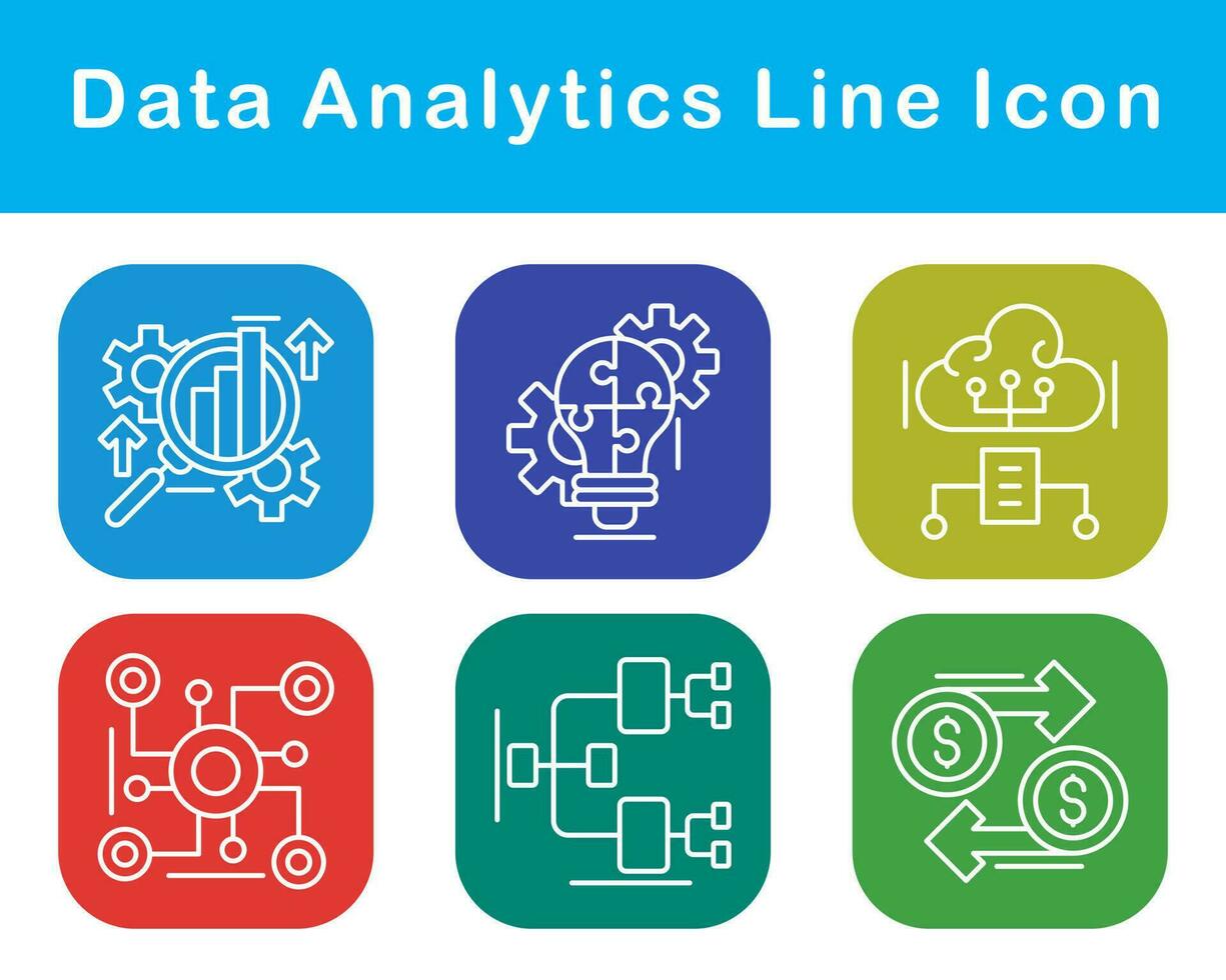 Data Analytics Vector Icon Set 20654490 Vector Art at Vecteezy