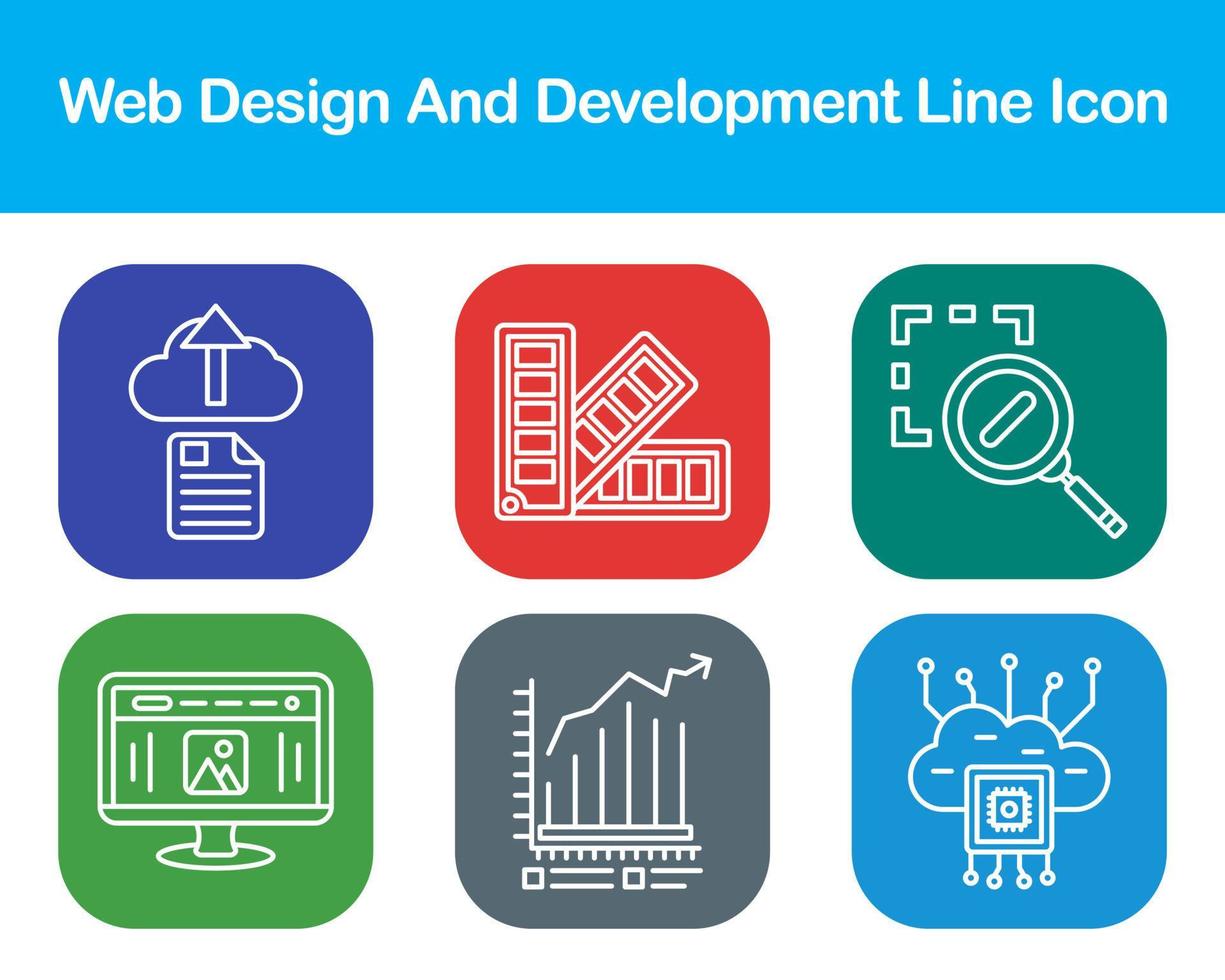 Web Design And Development Vector Icon Set