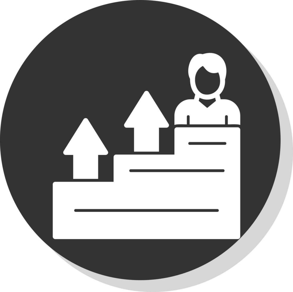 Career Growth Vector Icon Design